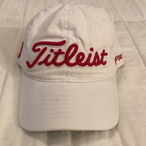 White Titleist Golfers Hat